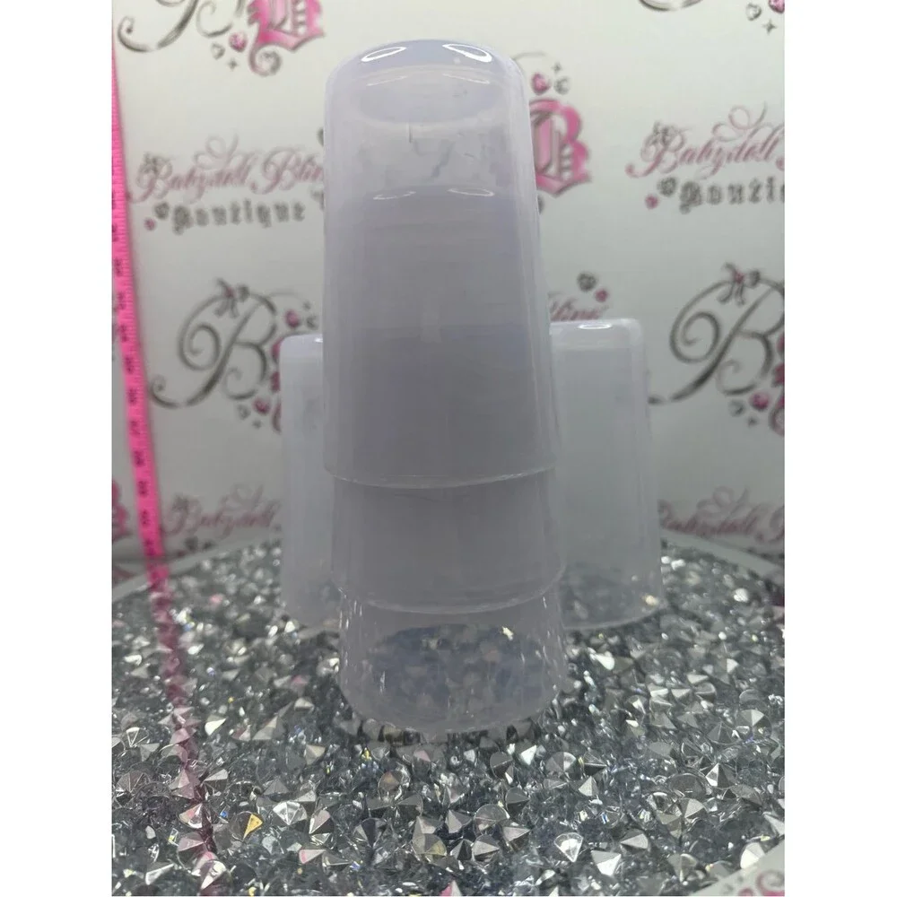 Set of plastic cups colors blueish & Pink Frosted Glasses rose quartz look